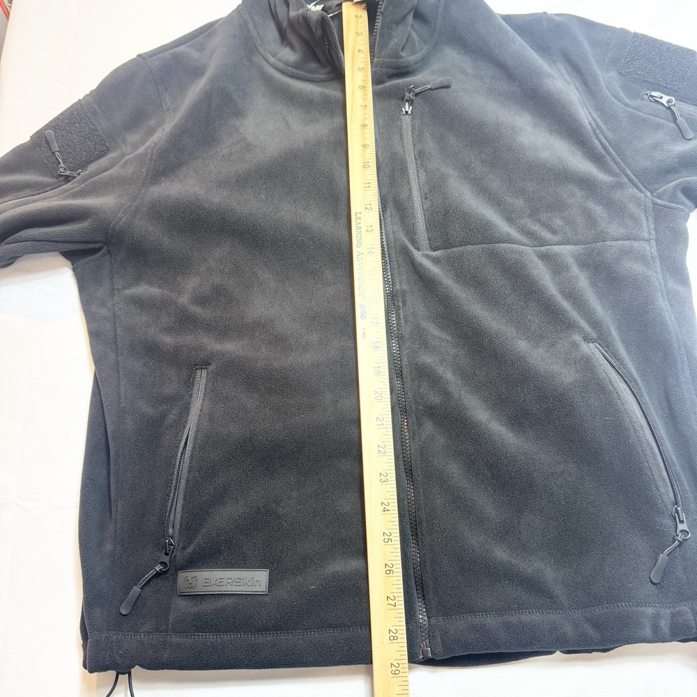 BÆRSKIN Tactical Full Zip Fleece Hoodie Jacket 4.0 Black XL Outdoor 340gsm - Picture 11 of 12
